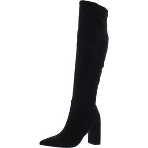 Wild Pair Eileene Womens Over The Knee Boots Black Faux Suede Sz 12